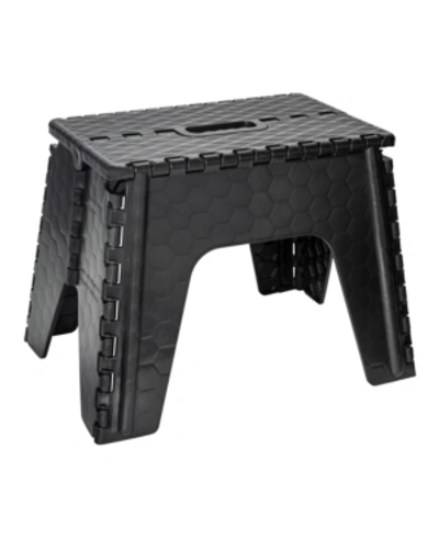 Simplify 12" Folding Step Stool In Black