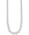 MACY'S DIAMOND 18" COLLAR NECKLACE (2 CT. T.W.) IN 14K WHITE GOLD