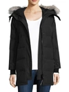 Canada Goose Shelburne Fur-trim Fusion-fit Parka In Black