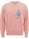 JW ANDERSON CREW NECK ANCHOR MOTIF JUMPER