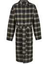 CMMN SWDN OVERSIZED CHECKED COAT
