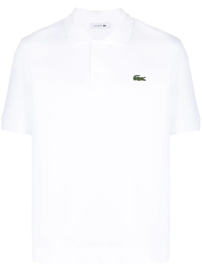 Lacoste Men's Solid Lifestyle Polo T-shirt In White