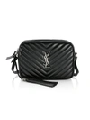 Saint Laurent Lou Matelassé Leather Camera Bag In Black