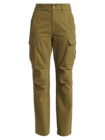 Alexander Wang T Twill Cargo Pants In Military Green