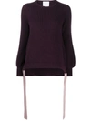 ANTONELLA RIZZA WOOL DRAWSTRING-HEM JUMPER