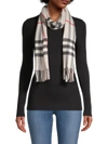 BURBERRY WOMEN'S GIANT CHECK CASHMERE SCARF,400012317059