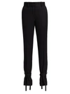 JW ANDERSON WOMEN'S TIE HEM SLIM-FIT WOOL TROUSERS,0400013013906