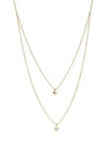 ZOË CHICCO WOMEN'S PARIS 14K YELLOW GOLD & DIAMOND DOUBLE TIER NECKLACE,400013345901