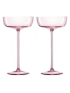LSA CHAMPAGNE THEATRE TWO-PIECE GLASS CHAMPAGNE SAUCER SET,400010520707