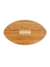 Picnic Time Kickoff Football Bamboo Cutting Board & Serving Tray In Brown