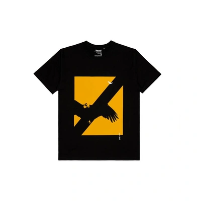 Horizn Studios One Love T-shirt Travel Wear In Black,lagos Yellow