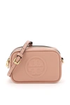 Tory Burch Perry Bombe Mini Leather Crossbody In Pink