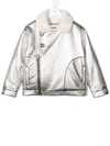 ANDORINE METALLIC BIKER JACKET