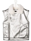 ANDORINE METALLIC BIKER waistcoat