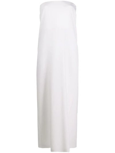 Pucci Strapless Long Dress In White