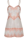 WACOAL SEMI-SHEER FLORAL-LACE NIGHTDRESS