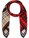 BURBERRY MONTAGE-PRINT SQUARE SCARF