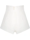 ADRIANA DEGREAS HIGH-WAIST FLARED SHORTS