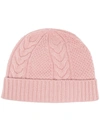 N.PEAL CABLE-KNIT CASHMERE BEANIE