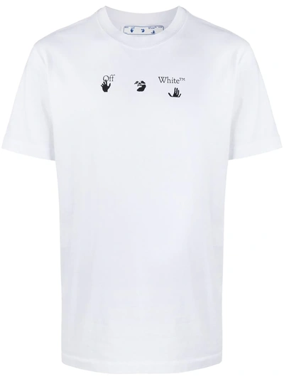 Off-white Peace Worldwide Graphic Tee In White,black,blue