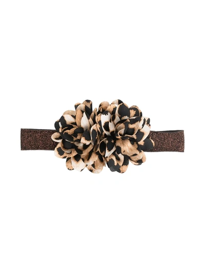 Caffe' D'orzo Kids' Floral-detail Hair Band In Neutrals