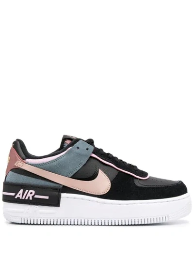 Nike Air Force 1 Shadow Trainers In Black,brown,pink