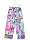 DUOLTD GRAPHIC-PRINT WIDE-LEG TROUSERS