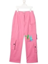 NATASHA ZINKO RABBIT COTTON CARGO TROUSERS