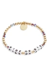 LITTLE WORDS PROJECT RIDE OR DIE STRETCH BRACELET,CG-RID-BFF1