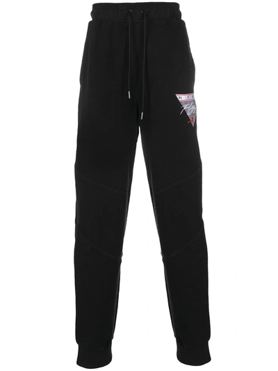 Jordan Embroidered Logo Track Pants In Black