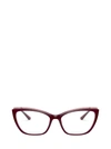 DOLCE & GABBANA DG5054 BORDEAUX ON TRANSPARENT PINK GLASSES,11645180