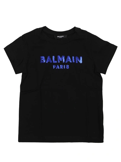 Balmain Kids T-shirt Nero Bambino