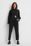 NA-KD CLASSIC PINSTRIPED CROPPED SUIT PANTS