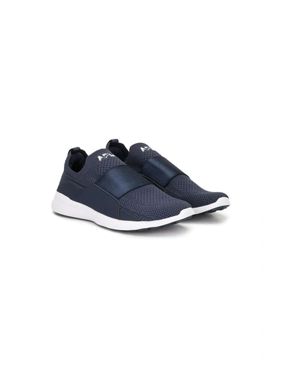 Apl Athletic Propulsion Labs Kids' Mesh-upper Slip-on Trainers In Blue