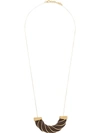 BOTTEGA VENETA TWISTED TUBULAR DETAIL NECKLACE