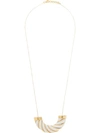 BOTTEGA VENETA TWISTED TUBULAR DETAIL NECKLACE