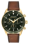 MOVADO HERITAGE CHRONO LEATHER STRAP WATCH, 42MM,3650062