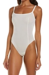 Skims Power Mesh Bodysuit In Marble