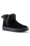 Cougar Duffy Womens Faux Leather Faux Fur Trim Ankle Boots In Black