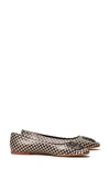 TORY BURCH GEORGIA SQUARE TOE BALLET FLAT,76545