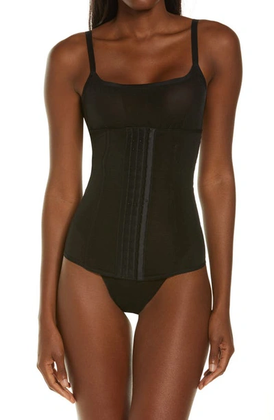 Skims Stretch-neoprene Waist Trainer In Onyx