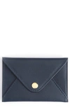 ROYCE LEATHER ENVELOPE CARD HOLDER,425-BLUE-5