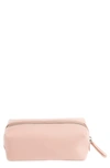 Royce Minimalist Leather Utility Bag In Light Pink