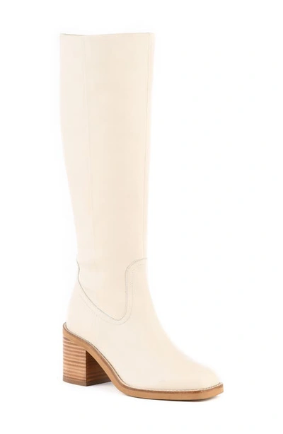Seychelles Itinerary Leather Knee-high Boot In White