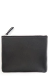 ROYCE LEATHER TRAVEL POUCH,767-BLACK-5