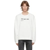 R13 WHITE 'SELL YOUR SOUL' SWEATSHIRT