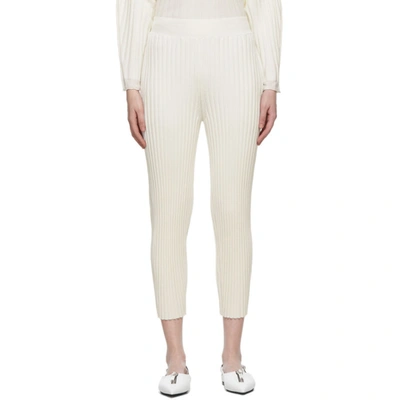 Stella Mccartney Women's Soft Wool-blend Tapered Trousers In White