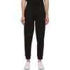 HUGO BLACK FRENCH TERRY LOUNGE PANTS