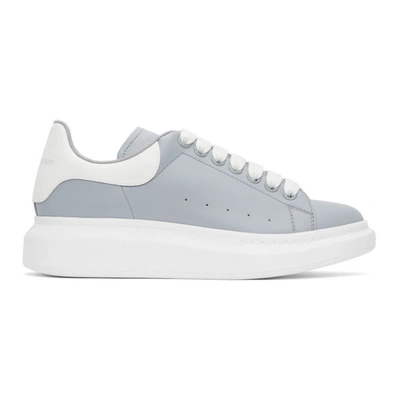 Alexander Mcqueen Grey & White Oversized Sneakers In 1835 Grey