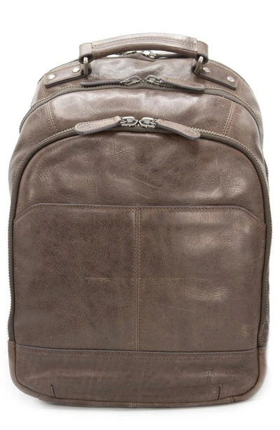 Frye Men's Logan Leather Multi-zip Backpack In Slate